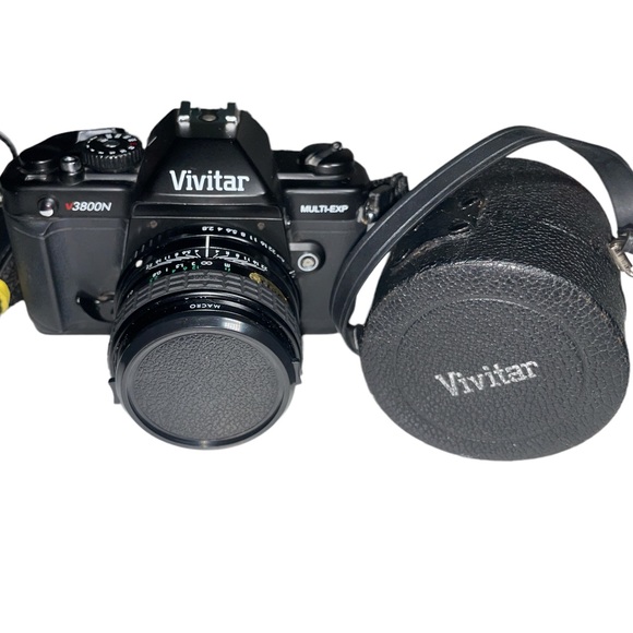 🔥 Vivitar V3800N Multi-EXP 35mm SLR Camera W/ Sigma Mini-Wide II f/2.8 Lens 🔥 - Picture 1 of 11